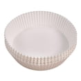 thumbnail image 1 of 50Pcs Parchment Paper for Baking, Heat Resistant 20cm Oilproof fryer Liner, for Oven - WHITE, 1 of 7