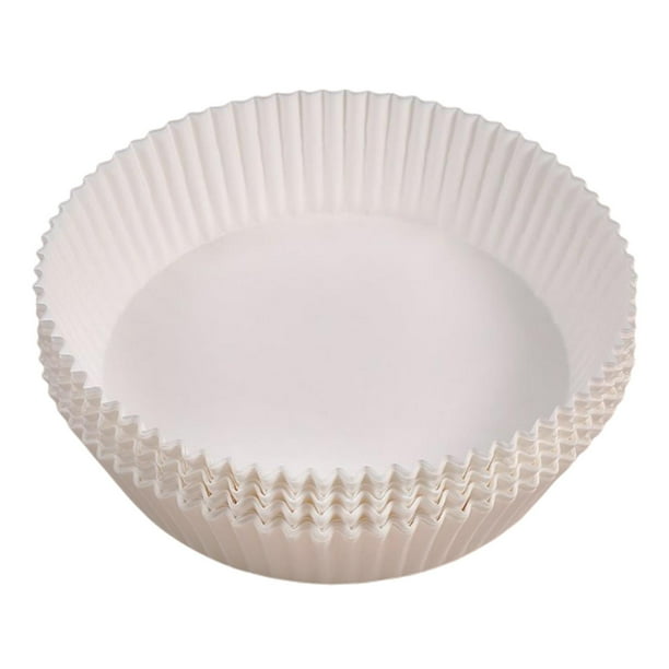 50 piezas de papel pergamino para hornear, revestimiento impermeable para freidora de aire, para horno y freidora de aire BLANCO