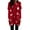 Red, variant on Lanhui Women Casual O- Neck Christmas Printed Pocket Dress Loose And Comfortable Long-sleeved
