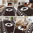 thumbnail image 5 of 5'x7' Area Rugs for Living Room Bedroom, Western Star Tribal Washable Rug Carpet Runner Indoor Outdoor, Brown Texas Ethnic Stars Abstract Art Non Slip Floor Mats Area Rug for Kitchen, Nursery, 5 of 8