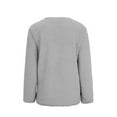 thumbnail image 4 of Fangasis Ladies Outwear Long Sleeve Jacket Cardigan Coat Women Loose Fluffy Party Light Grey M, 4 of 6