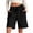 r-1755Black421, variant on Women's Summer Solid Color Outdoor Athletic Shorts High Waist Elastic Drawstring Knee Length Sport Shorts With Pockets Breathable Workout Running Shorts Trendy Daily Casual Bottoms