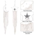 thumbnail image 3 of Uxcell 2 Pcs Star Moon DreamCatcher Hecho a Mano, Decoración de Habitación para Adolescentes, Abuela, Amigos, Madre (Blanco), 3 of 5