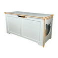 thumbnail image 6 of ZephyPaws 40in White Top Opening Cat Litter Box Enclosure,Flip Top XL Extra Large Cat Box Furniture, Friendly to Elderly People, High Jumbo Automatic Litter Box Cover Hidden for Large Cat, 6 of 7