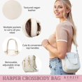 thumbnail image 3 of Kedzie Harper Multi-Pocket Crossbody Bag, Ivory (Women's), 3 of 7