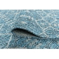 thumbnail image 6 of 6ft Round Water Resistant, Indoor Outdoor Rugs for Patios, Front Door Entry, Entryway, Deck, Porch, Balcony | Outside Area Rug for Patio | Denim, Solid | Size: 5'1'' Round, 6 of 7