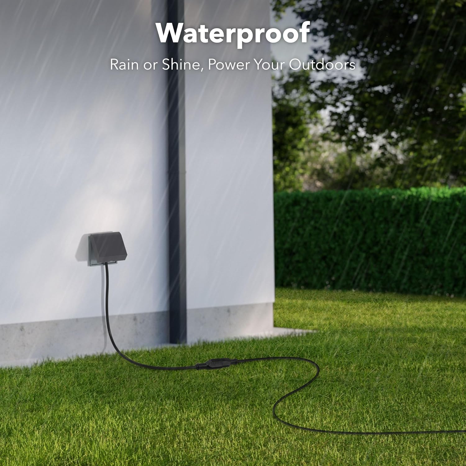 Bn-Link 15-Ft Indoor/Outdoor Extension Cord, Black photo 4