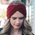 thumbnail image 1 of Moins de 10$ Casquettes de Baseball Rouges Nouveaux Bandeaux pour Femmes Filles Bandeau Croisé d'Hiver Chauffe-Oreilles Couvre-Tête, 1 of 4