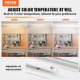 thumbnail image 2 of VEVOR 4FT LED Wraparound Light, 50W, 5500LM Flush Mount LED Shop Light, 3000K/4000K/5000K Adjustable LED Kitchen Ceiling Lighting Fixtures for Garage Office Laundry Fluorescent Tube Replacement, ETL, 2 of 8