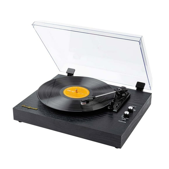 Vinyl Records LP Turntable Retro Record Player Built-in Speakers Vintage Gramophone 3-Speed ,Simple Setup