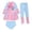 Sky Blue, variant on Gunia Swimsuits For Girls Upf 50 Sun Long Sleeve Rash Guard Swim Pants With Matching Bikini Top Toddler Kids Bathing Suit Swimwear For Beach Pool 3-10 Years