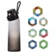 thumbnail image 2 of Botella de 700 ml, juego de botella de agua actualizada con pajita para beber de 7 cápsulas, botella de agua para exteriores, 2 of 4