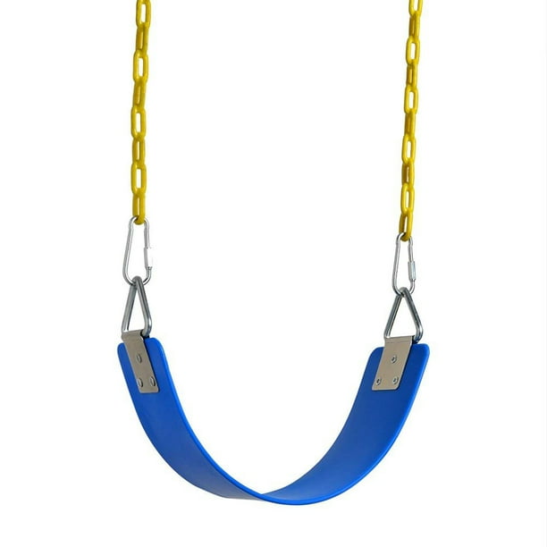 AGPtek Swing Set Children Flexible Rubber Swing Belt Seat Blue