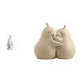 thumbnail image 1 of Escultura de pingüino,Escultura de pingüino,decoración nórdica para el hogar,sujetalibros decorativos,Sujetalibros decorativos para oficina y hogar,libros, 1 of 8