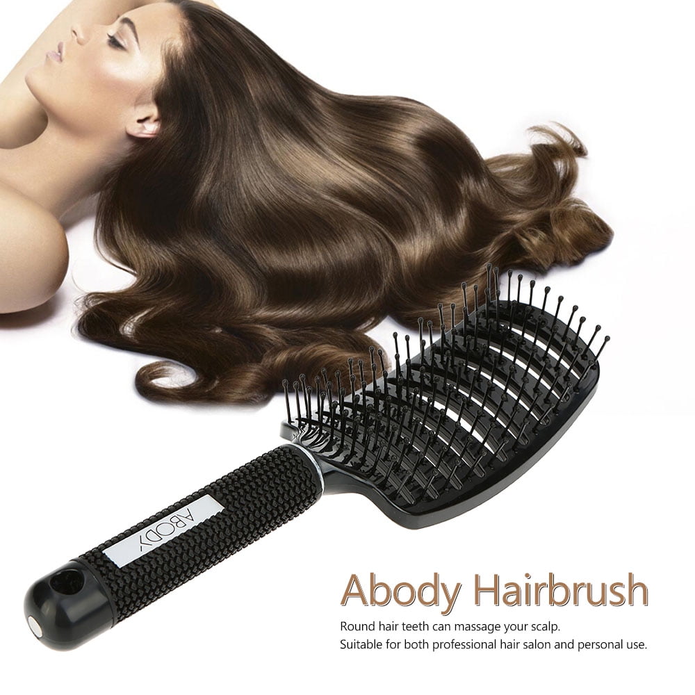 Abody Nylon Detangle Hairbrush Women Hair Scalp Massage Comb Paddle