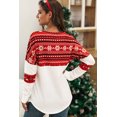 thumbnail image 3 of BeautyIn Women's Pullover Tops Crewneck Reindeer Sweatershirt Long Sleeve Tees, 3 of 6