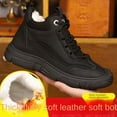 thumbnail image 3 of YAZI Mens Snow Boots Winter Boots Fur Lined Anti-Slip Warm Hiking Boots Outdoor Shoes, 3 of 9