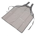 thumbnail image 3 of Delantal de peluquería impermeable para barberos y salones, capa para teñir el cabello, bata de estilista negra, 3 of 8