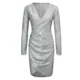 thumbnail image 4 of Sngxgn Womens Casual Sleeveless Strap Loose Adjustable Stretchy Long Pants(Silver,XXXXXL), 4 of 5