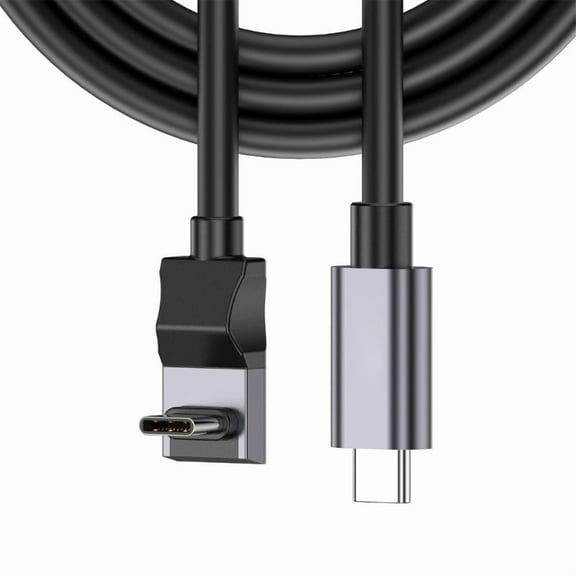 100W USB C to USB C Cable 90 Degree L Shape 10Gbps Data Sync for Fast Charging and 4K Video Output