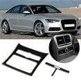 thumbnail image 4 of Etiqueta de ventilación de aire acondicionado trasero de coche de fibra de carbono decoración de embellecedor compatible con Audi A6 2005-2011, 4 of 11