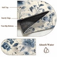 thumbnail image 6 of 2x3 Ft Entryway Area Rug, Botanicals Flower Kitchen Rug Runner Washable Floor Mat, Blue Wildflower Garden Motifs Floral Non Slip Indoor Door Mat Throw Carpet for Bathroom Living Room Bedroom, 6 of 8