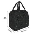 thumbnail image 2 of KLL Spider Web Black Print Insulated Lunch Bag Women, Reusable Cute Tote Lunch Box for Adult & Men, Leakproof Cooler Lunch Bags for Work Office Travel Picnic, 2 of 5