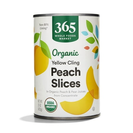 365 EVERYDAY VALUE, ORGANIC YELLOW CLING PEACH SLICES