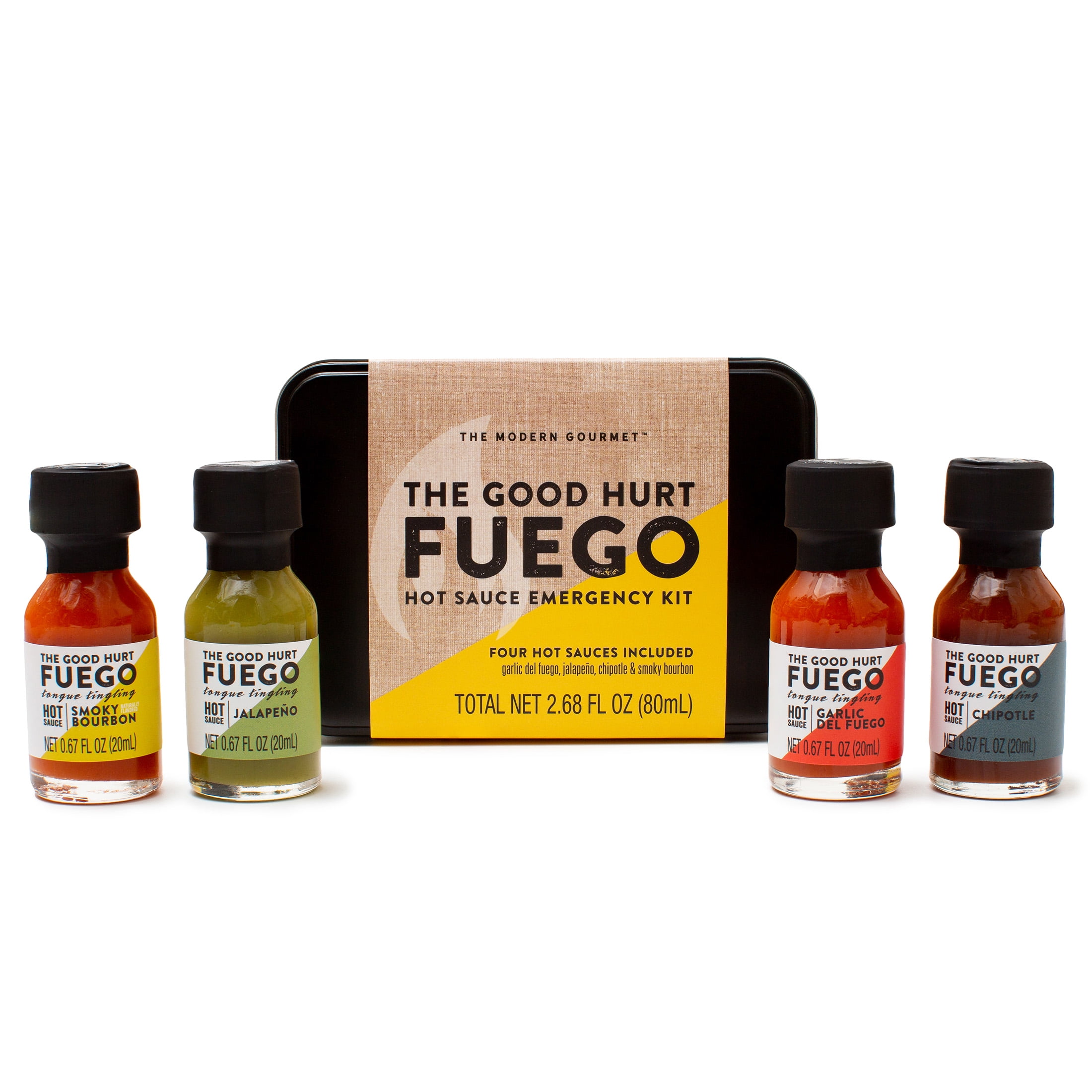 The Good Hurt Fuego, Emergency Kit Hot Sauce Gift Set, Set of 4