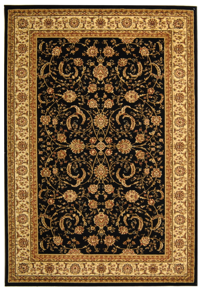 Safavieh Lyndhurst Priscilla Floral Area Rug, Black/Ivory, 6' x 8'