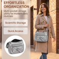 thumbnail image 6 of BadPiggies Women's Soft PU Leather Shoulder Bag Ladies Crossbody Purse and Handbags Lightweight Pocketbooks - Gray, 6 of 9