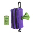 thumbnail image 2 of portátil de bolsas de para mascotas 600D Te Oxford Bolsas de recogida duraderas de bolsas para caca de perro para cor púrpura Colco Titular de residuos de caca, 2 of 8