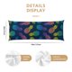 thumbnail image 3 of Balery Abstract Bright Pineapple Fruit Retro Funda Protectora para Almohada Corporal de Algodón Hipoalergénico con Cierre(55 x 21 pulgadas), Almohadas No Incluidas, 3 of 7