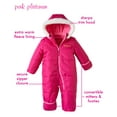 thumbnail image 2 of Pink Platinum Baby Girls' One-Piece Puffer Winter Snowsuit with Hood (Newborn & Infant), 2 of 7