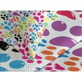 thumbnail image 4 of Ambesonne Colorful Quilted Bedspread Set 3 Pcs, Cartoon Dog Paw Traces, Queen Size, Purple Blue Green, 4 of 5