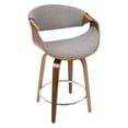 thumbnail image 6 of LumiSource Curvini Mid-Century Modern Counter Stool, 6 of 8