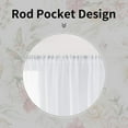 thumbnail image 3 of Floral Sheer Curtains for Living Room 84 inch Length 2 Panels Set Elegant Red Pink Flower Printed Window Curtain Chiffon Drapes for Bedroom, 3 of 6