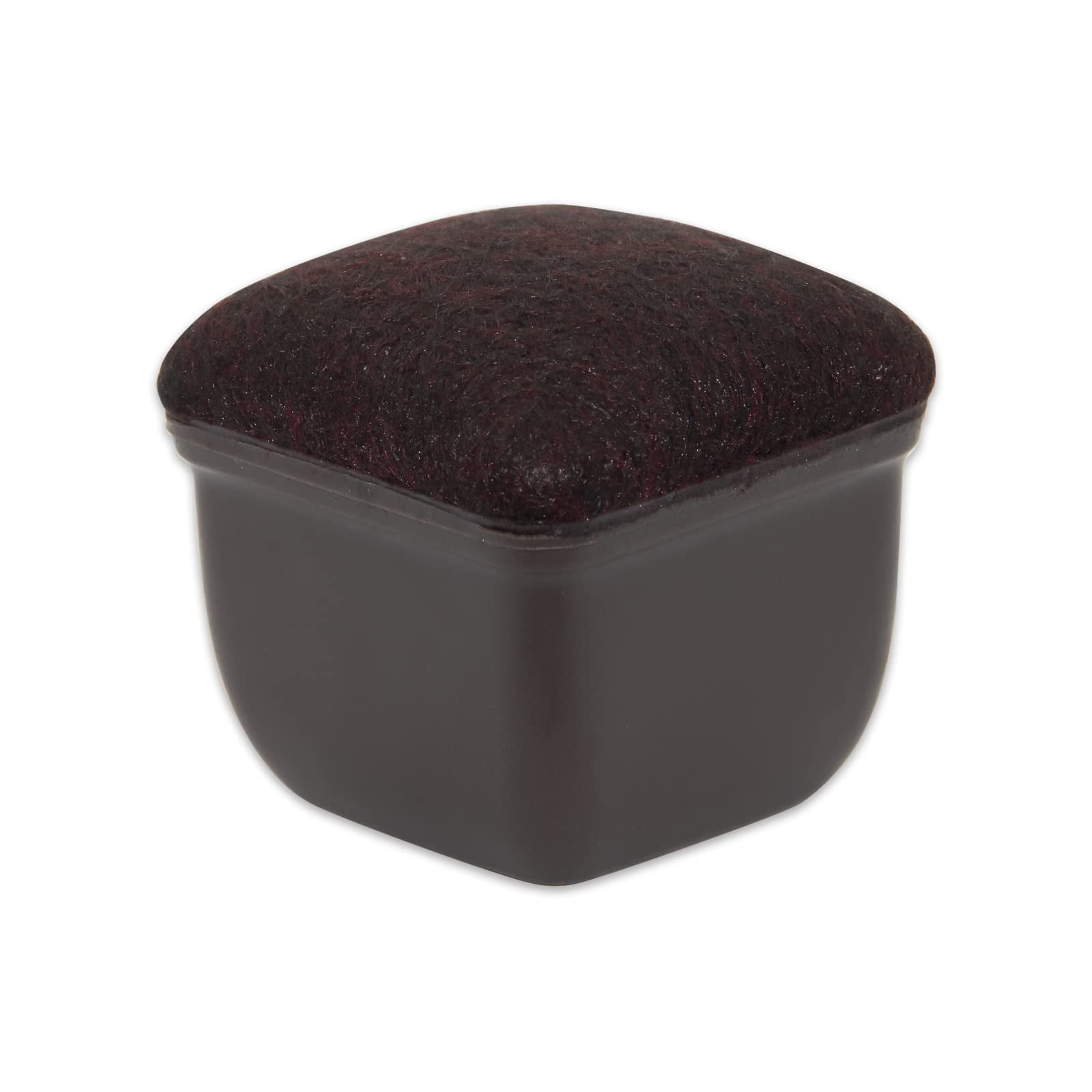 Flyshop 8PCS Square Chair Leg Caps with Felt Pads Durable Floor Protectors for Hardwood Floor Prevent Scratches Reduce Noise Foot Cap, Dark Brown Protective Caps, 19 to 25 mm