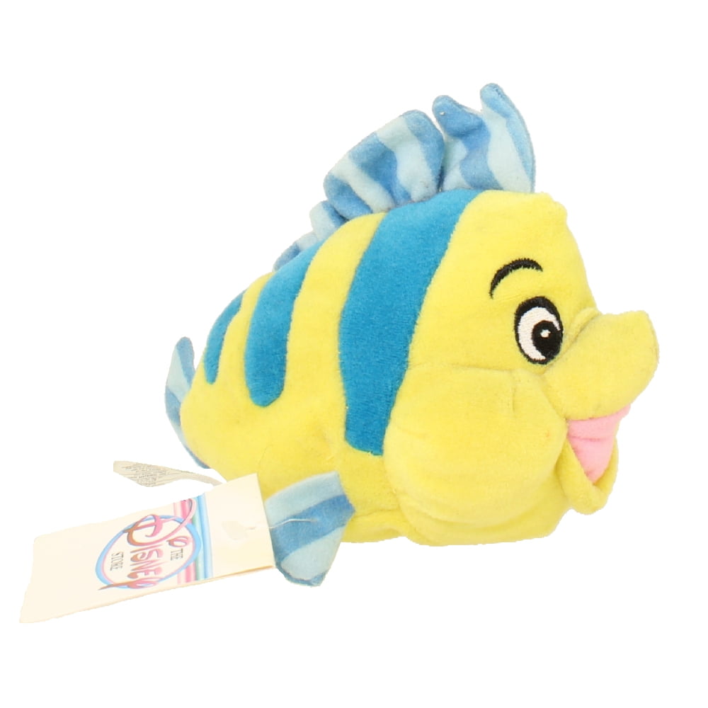 Disney Bean Bag Plush FLOUNDER (The Little Mermaid) (7.5 inch