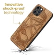 thumbnail image 3 of Case Yard Wooden Case Outside Soft TPU Silicone Slim Fit Shockproof Wood Phone Cover for Girls Boys Men and Women Supports Wireless Charging Hourglass with Roses Design case for iPhone-11-Pro, 3 of 7