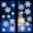 Color 102, variant on Christmas Snowflakes Window Stickers,108pcs White Snowflakes Window Clings,Large Snowflake Decal Sticker,Xmas Snowflake Decorations for Home School Office Winter Holiday Party