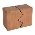 thumbnail image 3 of MGO Side Table, Set of 2 Rectangular Outdoor Side Tables, Decorative Garden Stools for Indoor Outdoor, Accent Table,Patio Side Table,Nesting End Table,Faux Wood Natural Color, 3 of 12