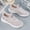 Pink, variant on Orthopedic Sneakers for Womens Steel Toe Sneakers Fashion Casual Walking Shoes Arch Support Wedge Sneakers Memory Foam Lightweight Lace Up Running Shoes Breathable Sport Shoes