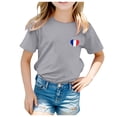 thumbnail image 1 of TZEWGL T-Shirts For Kid Sport Prints Short Sleeve Round Neck Basic Blouse For Newborns size 8-9T, 1 of 5