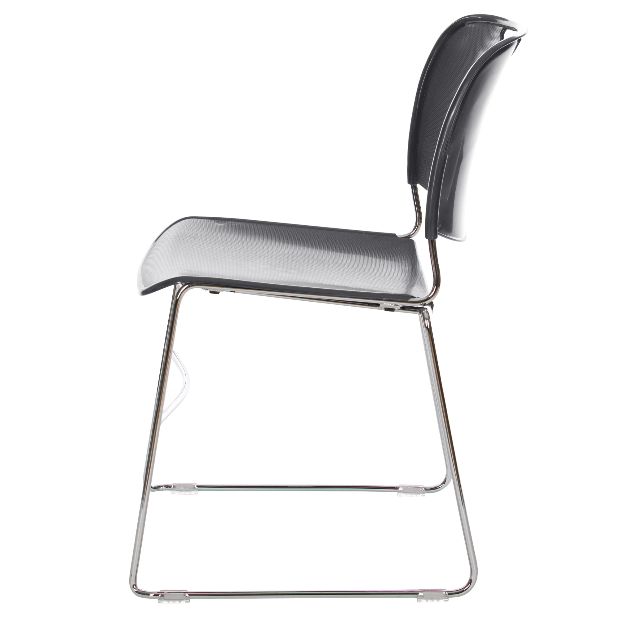 Hampden Furnishings Naomi Collection Premium Stack Chair, Gunmetal Grey, Pack of 2
