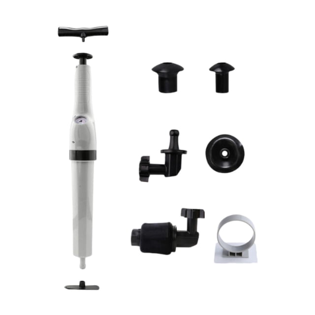 DimyFew High Pressure Plunger Kit, High Pressure Drain Plumb Plunger, Powerful Clog Remover Tool for Drain Unblocking Toilets Gray