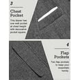 thumbnail image 2 of Men's Casual Suit Blazer Jackets Lightweight Sports Coats One Button, 2 of 5
