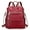 Wine Red, variant on ALTOSY Genuine Leather Backpack Purse Elegant Convertible Shoulder Bag for Women S108 Beige/Brown