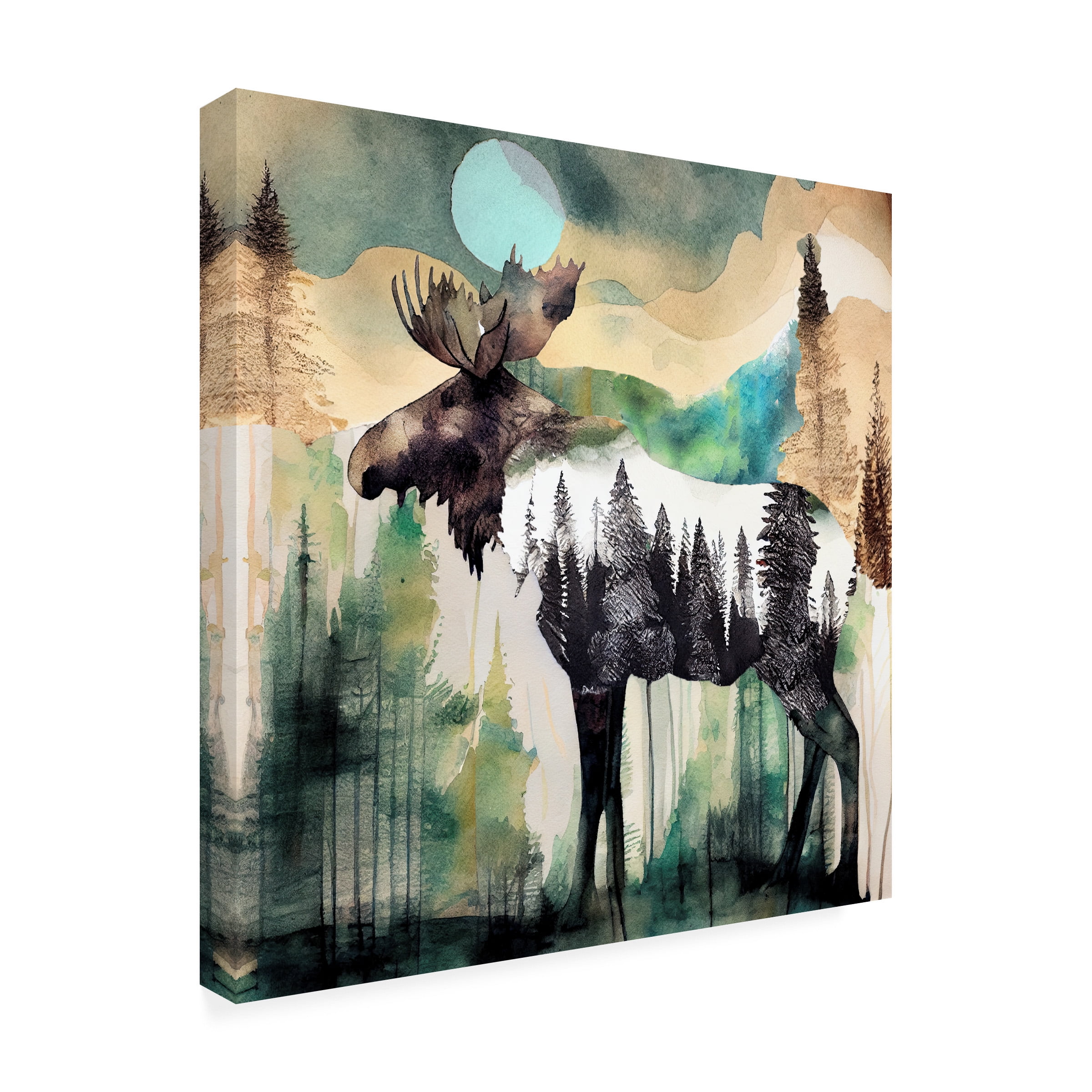 Canvas Wall Art - Sasha 'Earthen Wonderland II' Wall Art for Living Room, Bedroom, or Office Décor by Trademark Fine Art - 24 x 24 Inches
