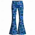thumbnail image 4 of CONZONE Mens 70S Disco Flared Pants Vintage Hippie Pants for Men Trendy Funny Graphic Bell Bottoms, 4 of 4